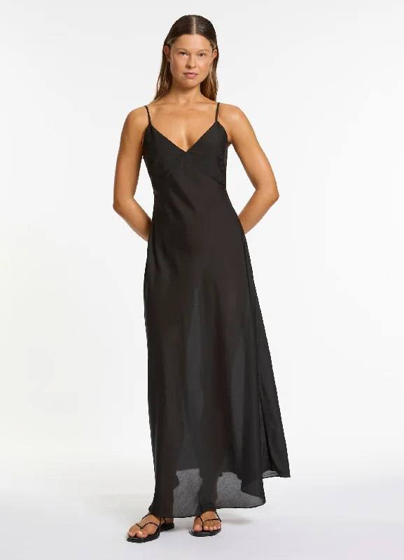Best Bargains Jetset Slip Maxi Dress - Black