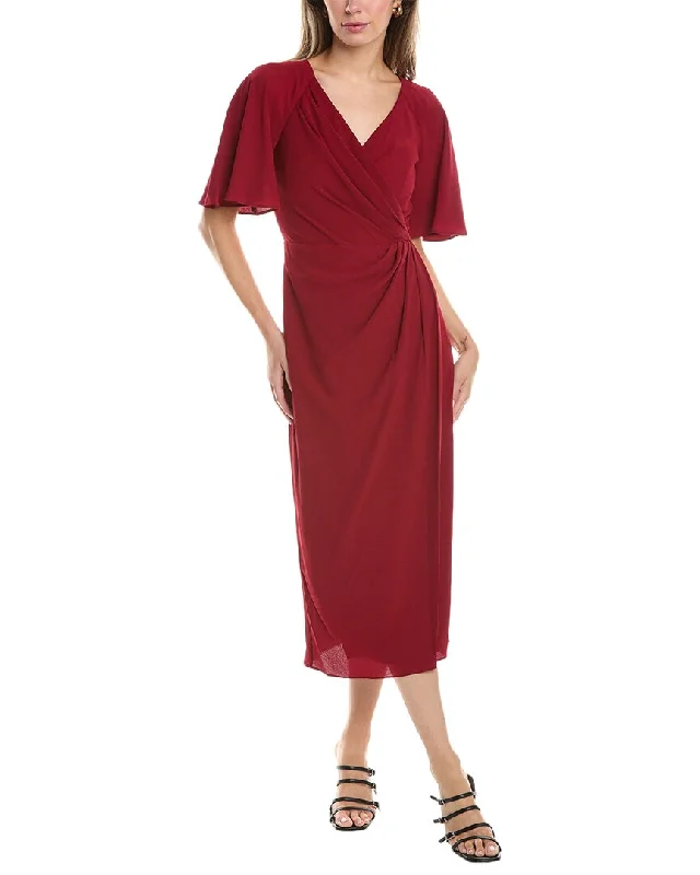 Limited Time Discount Maggy London Side Drape Midi Dress
