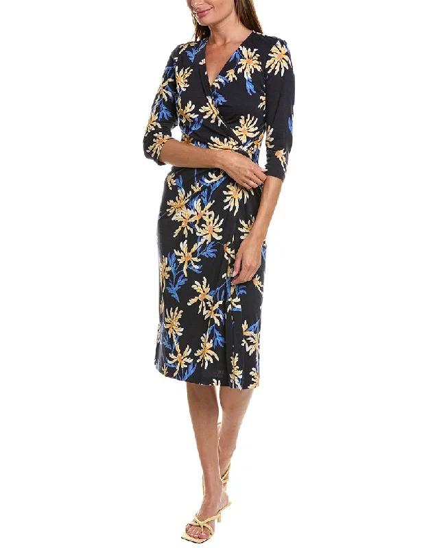 Act Now Diane von Furstenberg Borris Wool-Blend Midi Dress