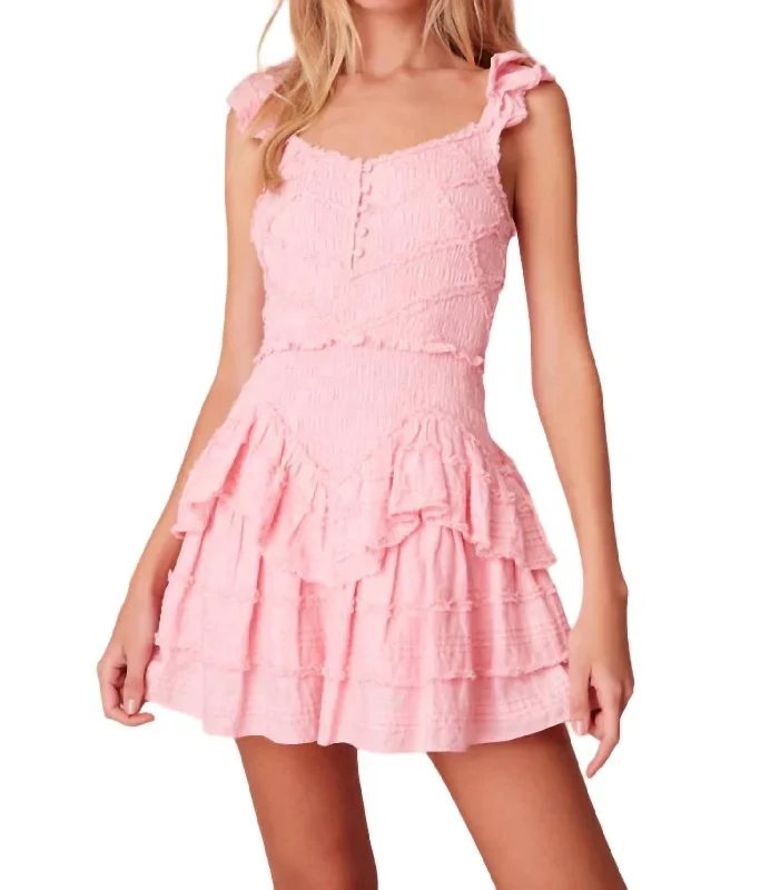Price Smash Marsinia Dress In Bubblegum Pink