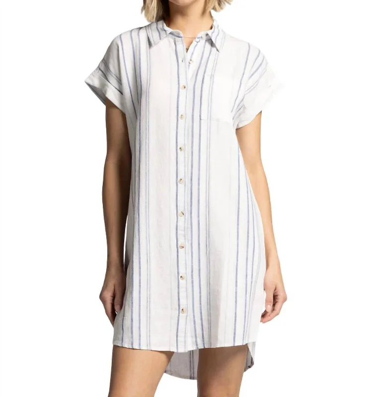 Markdowns Judson Dress In Coastal Stripe