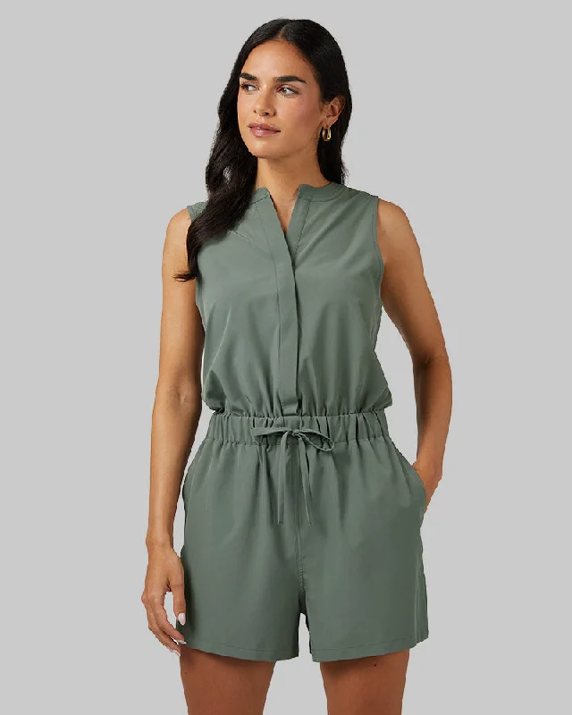 Deal Mania WOMEN'S FLYWEIGHT WOVEN ROMPER