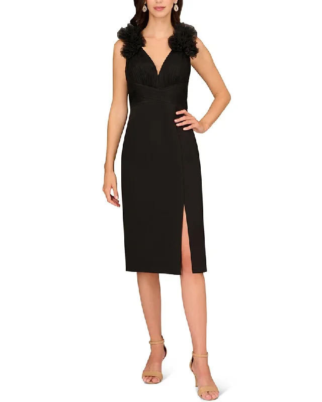 Extra Savings Aidan Mattox Combo Midi Dress