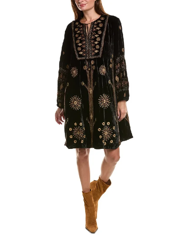 Exclusive Savings Johnny Was Heidi Silk-Blend Dress
