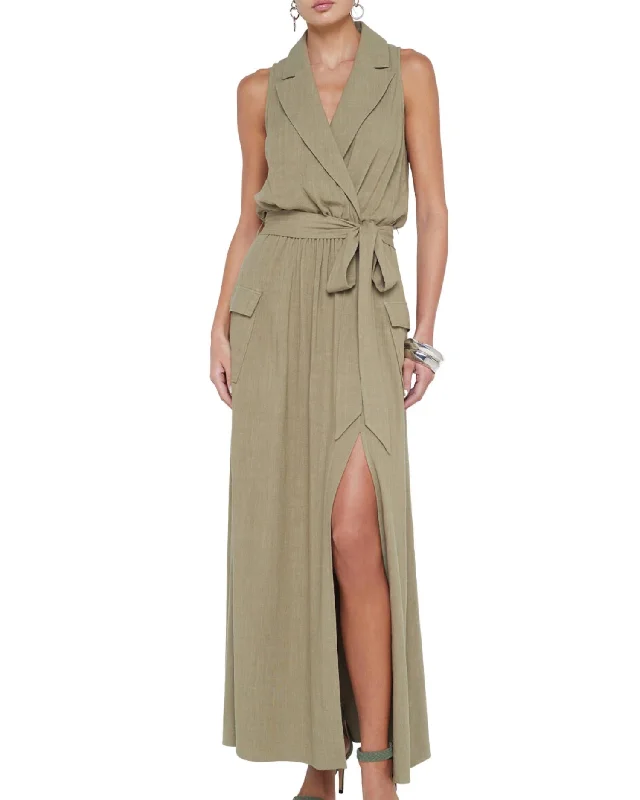 Deal of the Week Mayer Military Maxi Dress In Covert Green