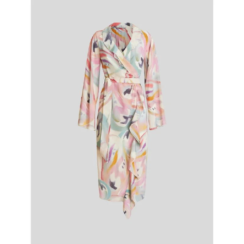 Bargain Prices Butterfly Print Silk Dress