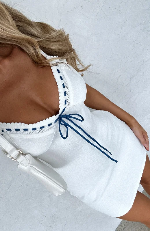 Deal Frenzy For Your Love Mini Dress White