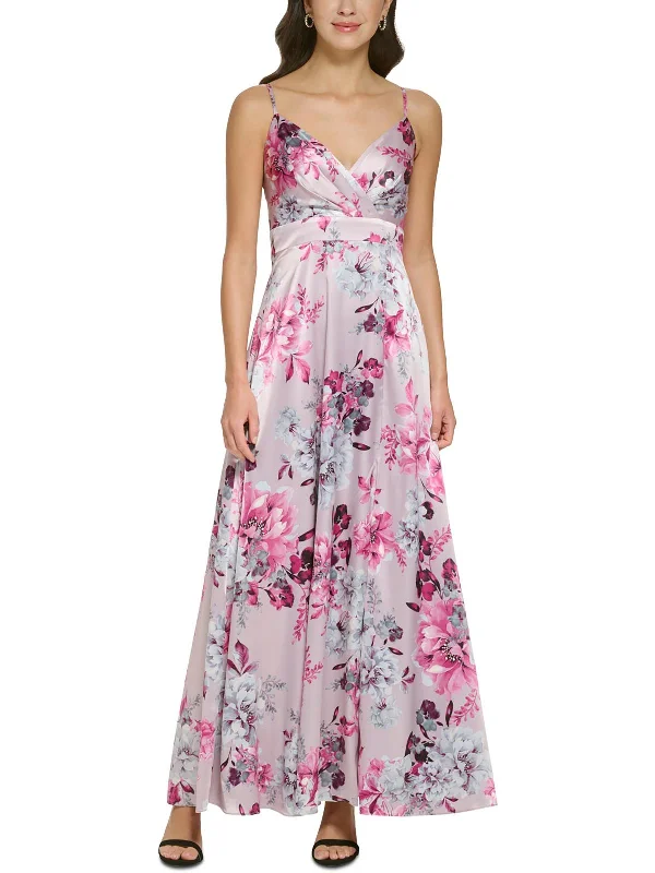 Can't Miss Womens Satin Cocktail And Party Dress