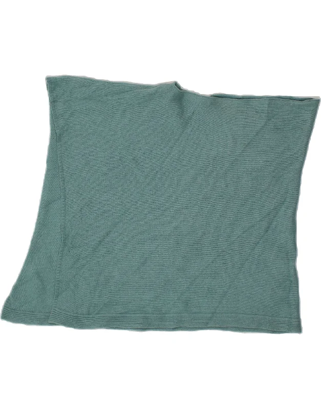 Hurry In JIGSAW Womens Poncho Jumper UK 12 Medium Blue Virgin Wool