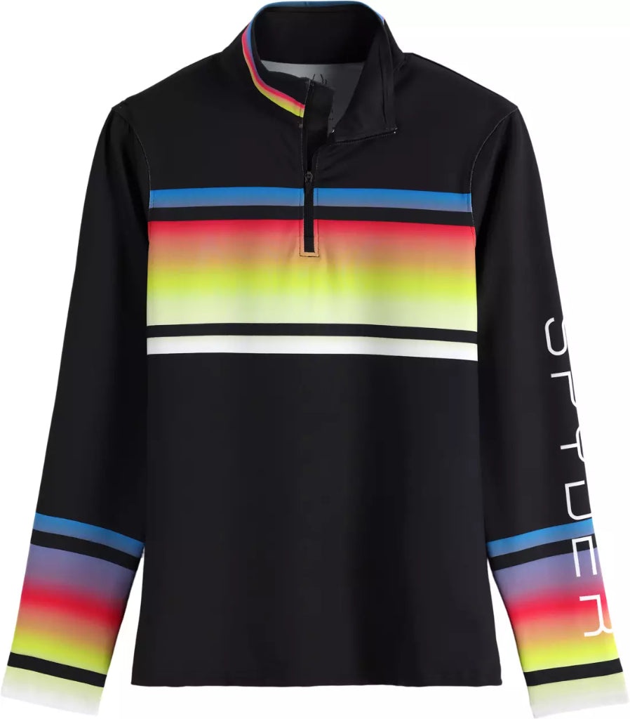 Closeout Spyder Multicolored Ombre 1/4 Zip Pullover Size L MSP $29.99