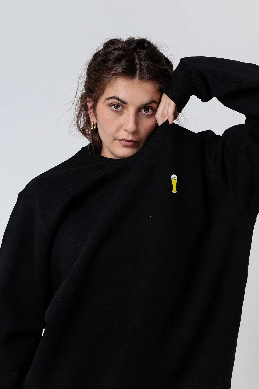 Limited Time Weißbier | Bestickter Bio-Baumwoll Frauen Pullover