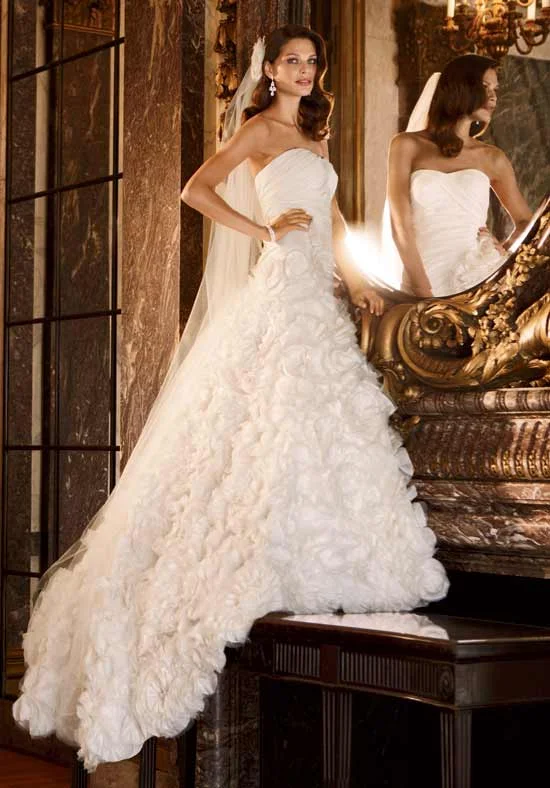 Limited Availability David's Bridal Galina Taffeta Ball Gown