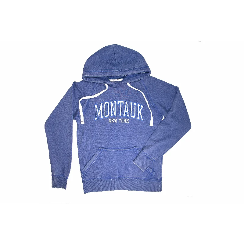Limited Time Discount Montauk New York Weathered Pullover Hoodie