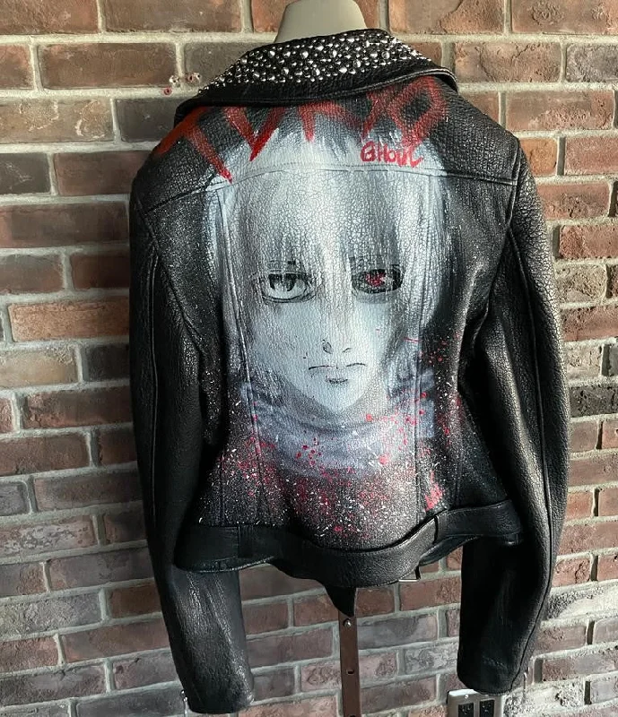 Unmissable Offer Tokyo Ghoul Hand Painted Motorcycle Jacket