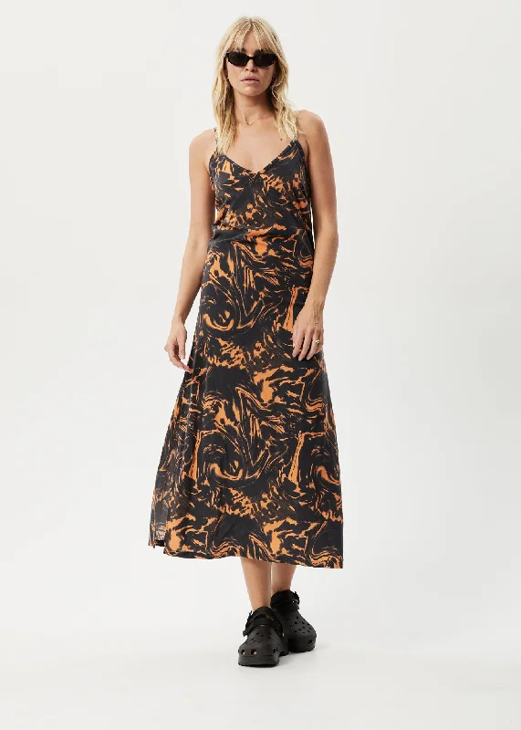 Online Only AFENDS Womens Marble - Maxi Dress - Black