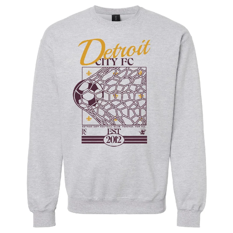 Crazy Deals DCFC Back of the Net Crewneck Sweatshirt- Grey