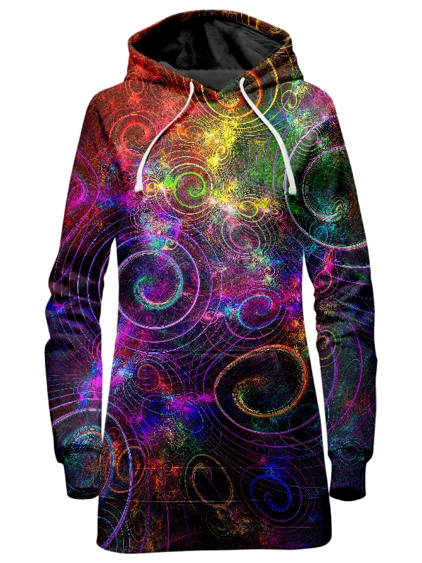 Don’t Miss Out Mental Swirl Hoodie Dress
