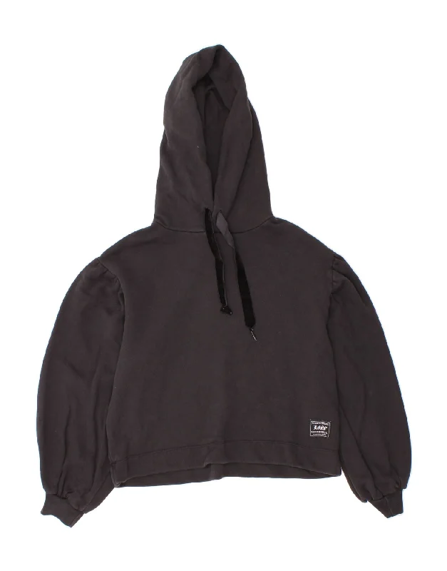 New Deals LEVI'S Womens Oversized Hoodie Jumper UK 6 XS Black Cotton
