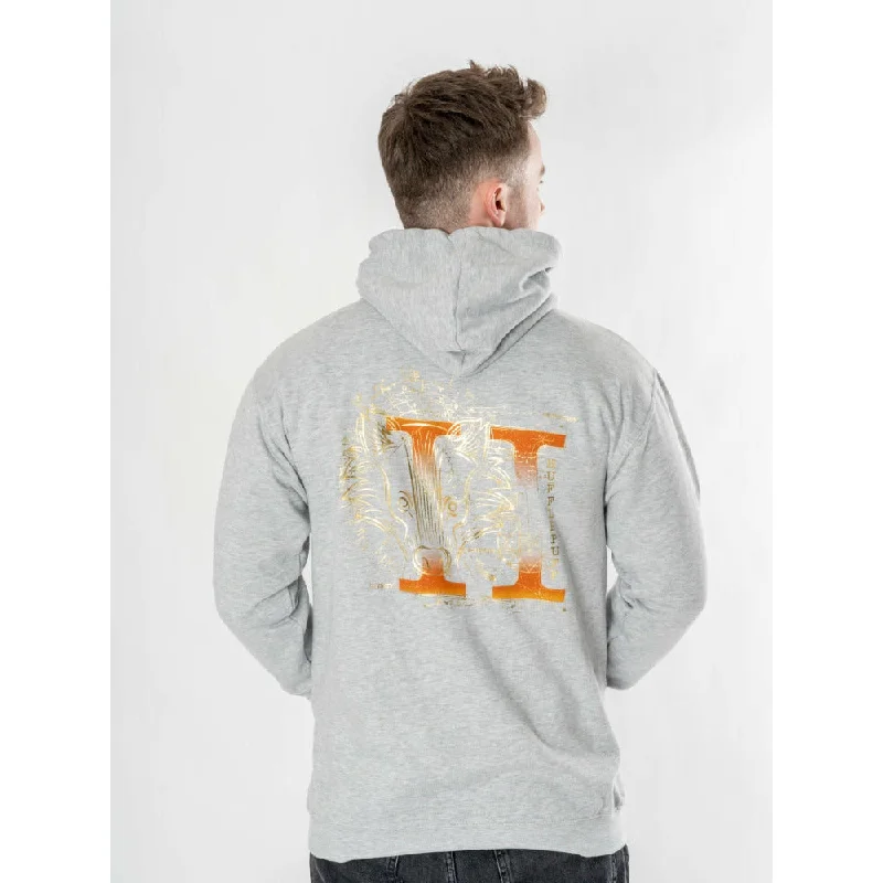 Act Now Harry Potter Unisex Grey Marl Hufflepuff Zodiac Hoodie Adult