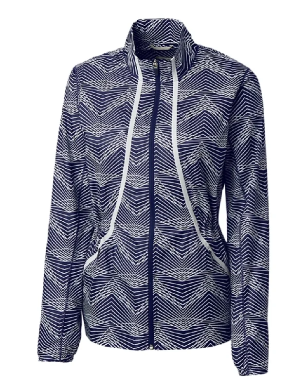 Lowest Price New Annika by Cutter & Buck Cloud Breaker Print Jacket MSP$150