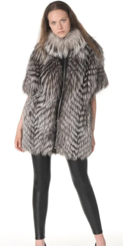 Bargain Bin Silver Fox Cape