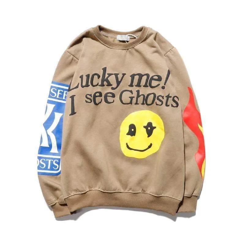 Hurry In KIDS SEE GHOSTS Lucky Me I See Ghosts Sweatshirts
