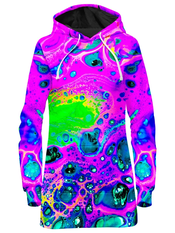Clearance Items Neon Drip Hoodie Dress