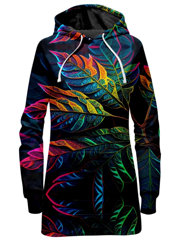 Deal Explosion Midnight Floral Hoodie Dress