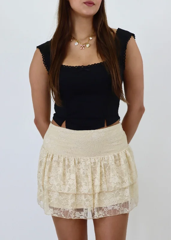 Unmissable Offer Slip Away Mini Skirt ★ Oatmeal