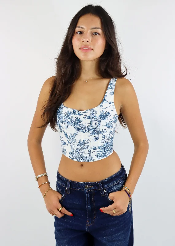 Exclusive Preview Wildflower Corset ★ Blue Floral