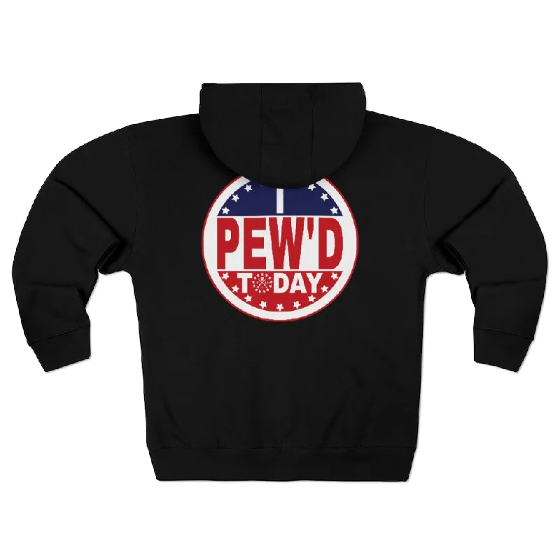 Final Sale I Pew'd Today, Premium Full Zip Hoodie