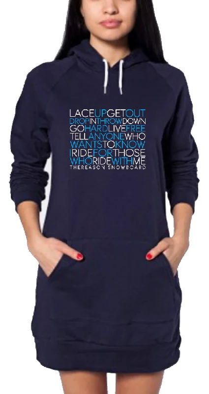Super Bargain The Dress Hoodie - Ride With Me - Navy