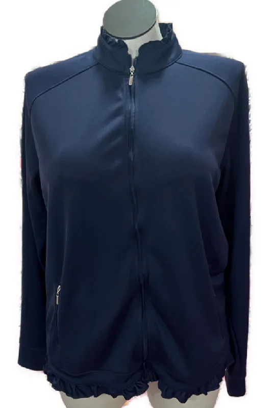 Bargain Bin Pebble Beach Women's Navy Full-Zip Lightweight Golf Jacket Size XXL