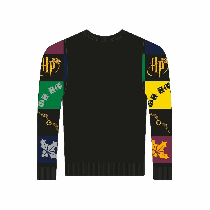 Deal Alert Deluxe Patchwork Harry Potter Knitted Jumper Adult