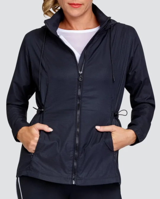 Savings Spectacular New Tail Activewear Black Nola Golf Jacket MSP$96