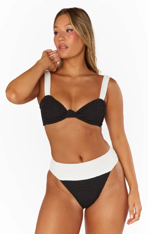 Mega Deal Aruba Top ~ Domino Colorblock Scrunch