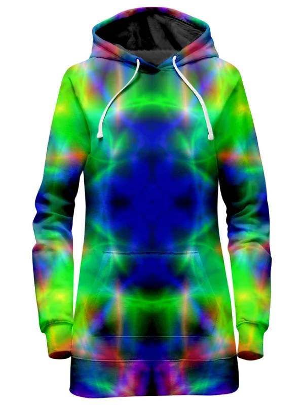 Stock Clearance Nuclear Melt Tie-Dye Hoodie Dress