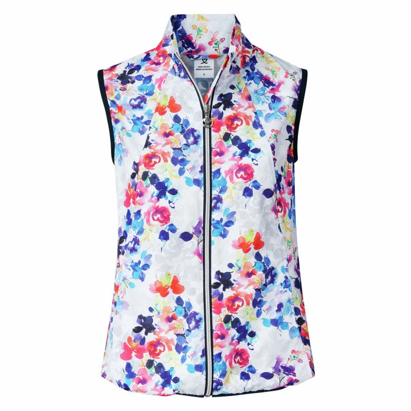 Flash Deals New Women's Daily Sports Mira Floral Wind Vest Size XS MSP$135