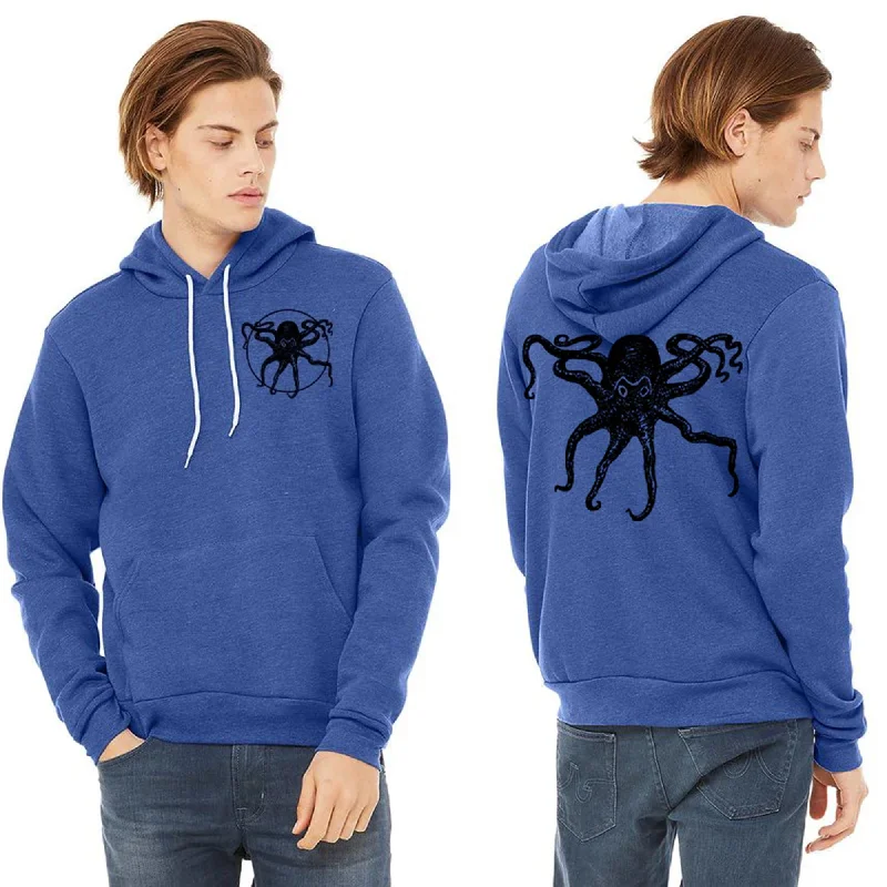 Price Rollback Octopus Kraken Ultra Soft Pull Over Hoodie - Unisex Heather True Royal