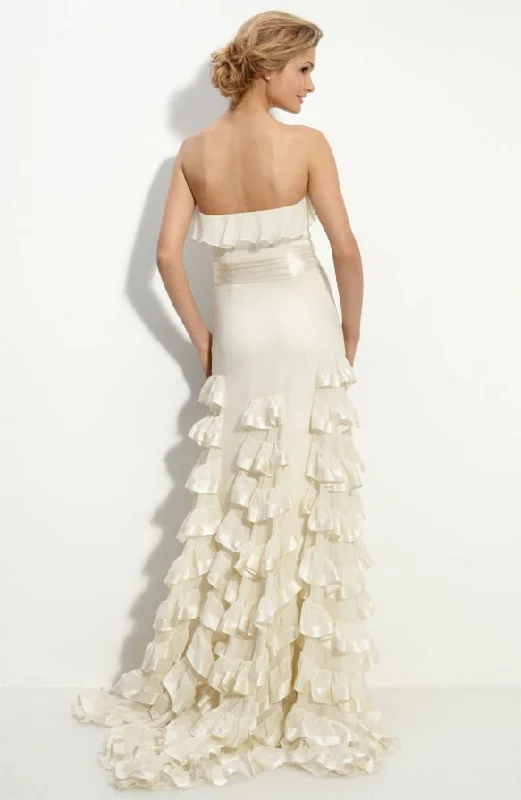 Weekend Special Other Milly Ruffle Trim Silk Gown Wedding Dress