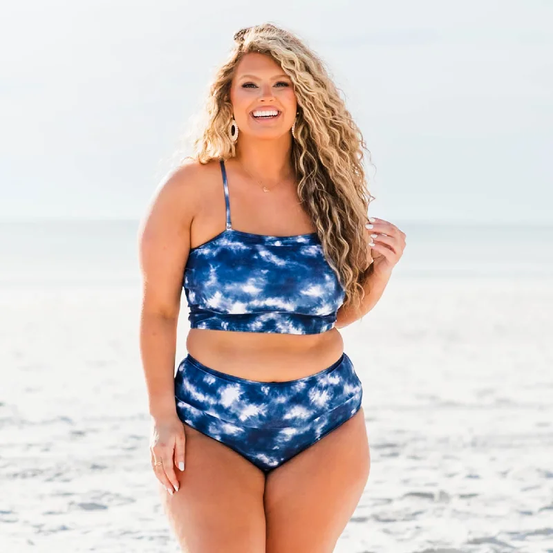 Deal of the Week Hidden Islands Swim Bottom, Tie Dye-Blue