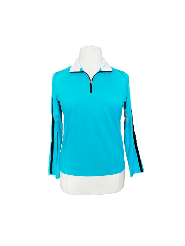 Today's Special Izod Turquoise Golf Pullover w/Black Accents Size L MSP$60