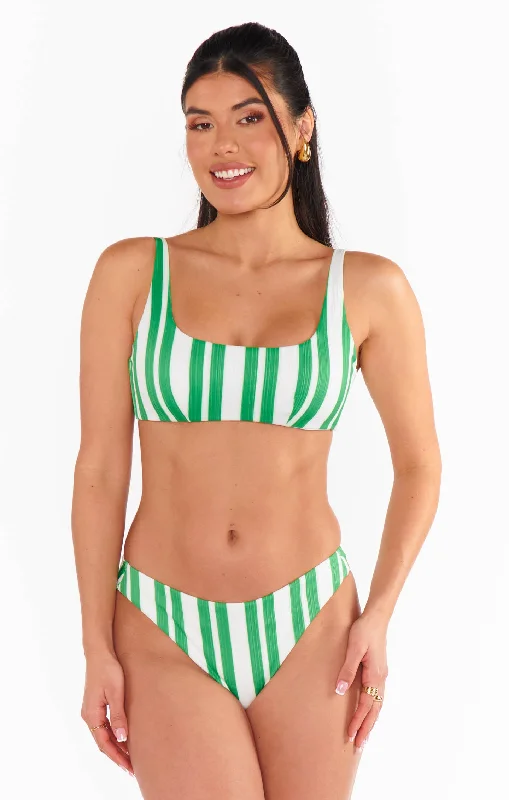 Deal Explosion Silvana Bottom ~ Center Court Stripe Micro Rib