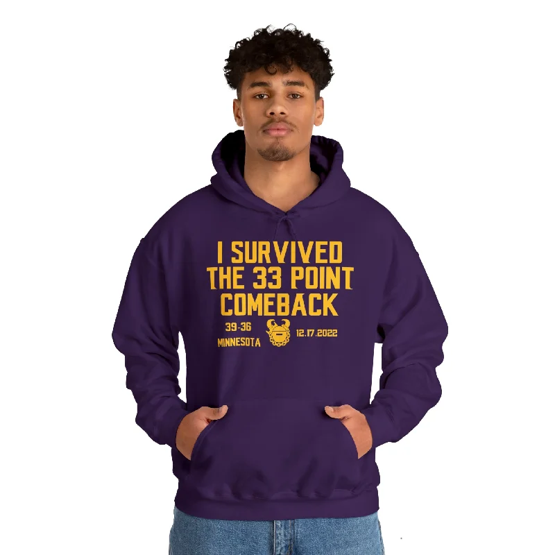 Extra Savings Unisex Heavy Blend™ Hoodie - Survived the 33 Point Comeback