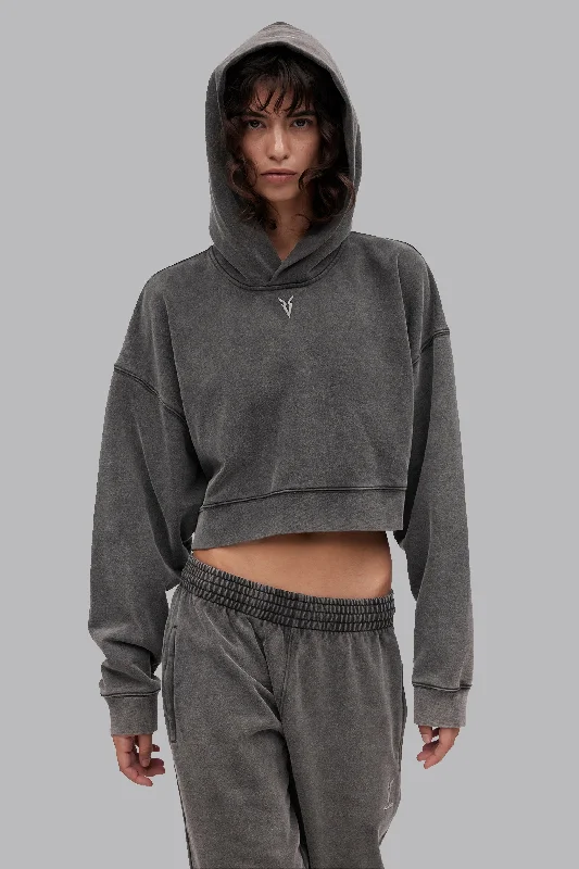 Buy Now V_LYFE420 BOXY HOODIE - Gray Vintage