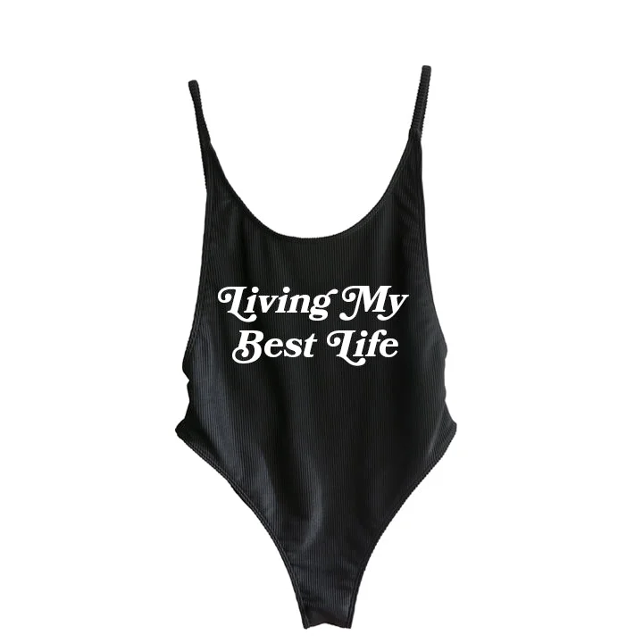 Super Bargain LIVING MY BEST LIFE [BALI SWIMSUIT]
