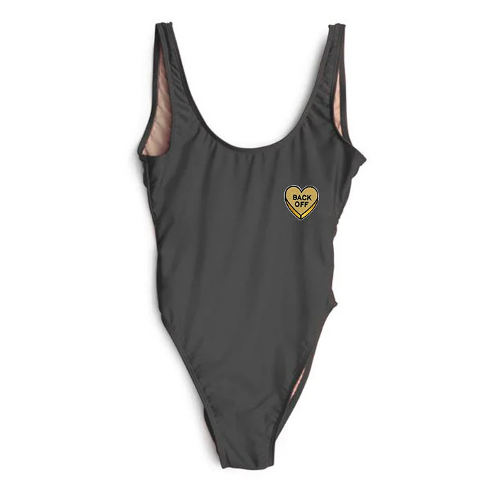 Massive Deals BACK OFF HEART PATCH [SWIMSUIT]