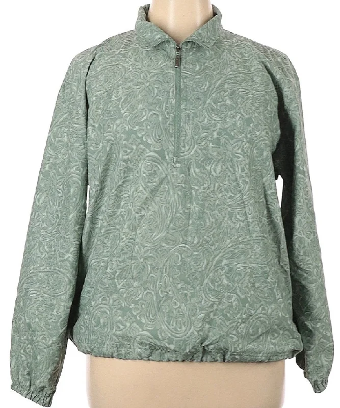 Inventory Reduction Izod Moss Green Zip Pullover Wind Shirt Size XL Size M