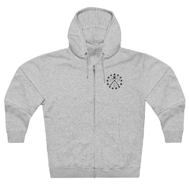One-DAY Sale 1st Thirteen (Logo Only), Premium Full Zip Hoodie