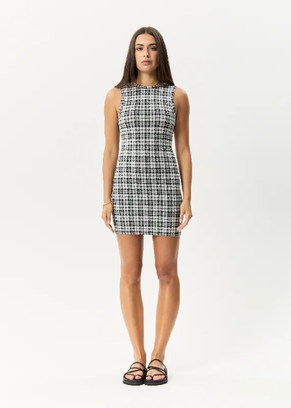 Deal Explosion AFENDS Womens Blair - Mini Dress - Black / White